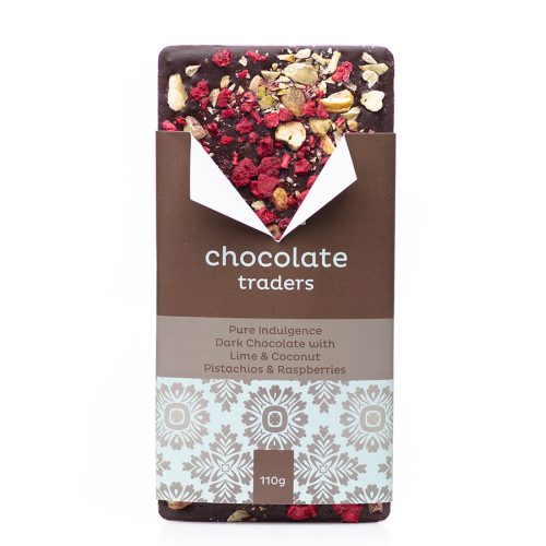 Lime & Coconut with Pistachios & Raspberries, 110 g